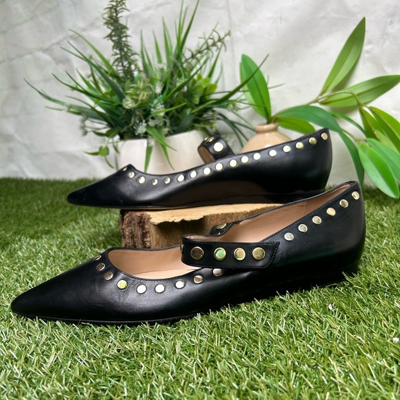 STUART WEITZMAN Gala Studs Mary Jane flats size 8.5 new with dust bag - Picture 7 of 16